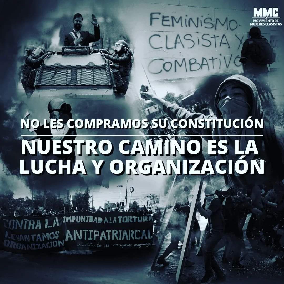 CHILE. FEMINISTAS CLASISTAS “NO LES COMPRAMOS SU CONSTITUCIÓN”