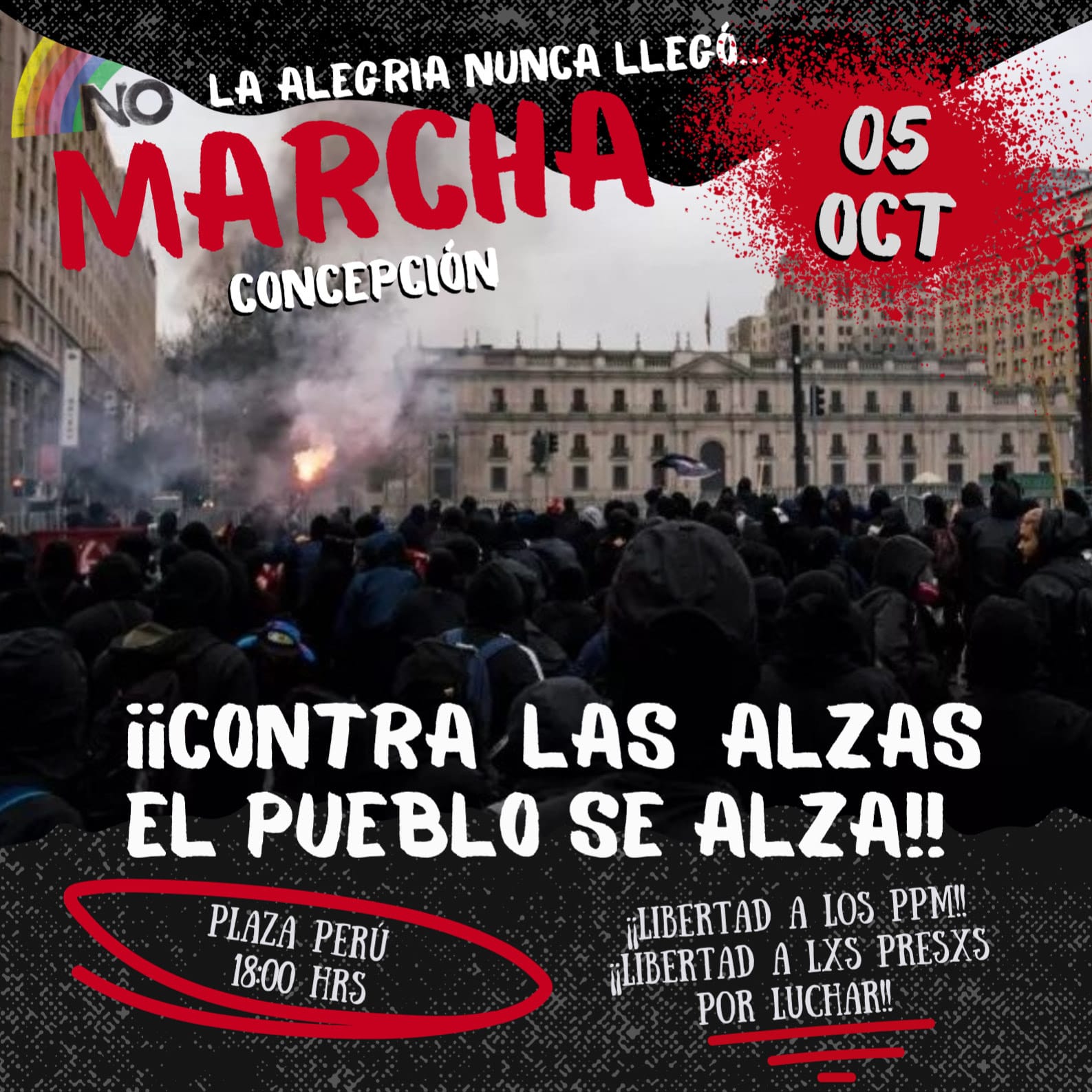 CHILE. CONVOCAN A PROTESTA POPULAR CONTRA LAS ALZAS
